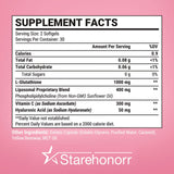 Starehonorr Liposomal Glutathione Softgels side view showing capsule