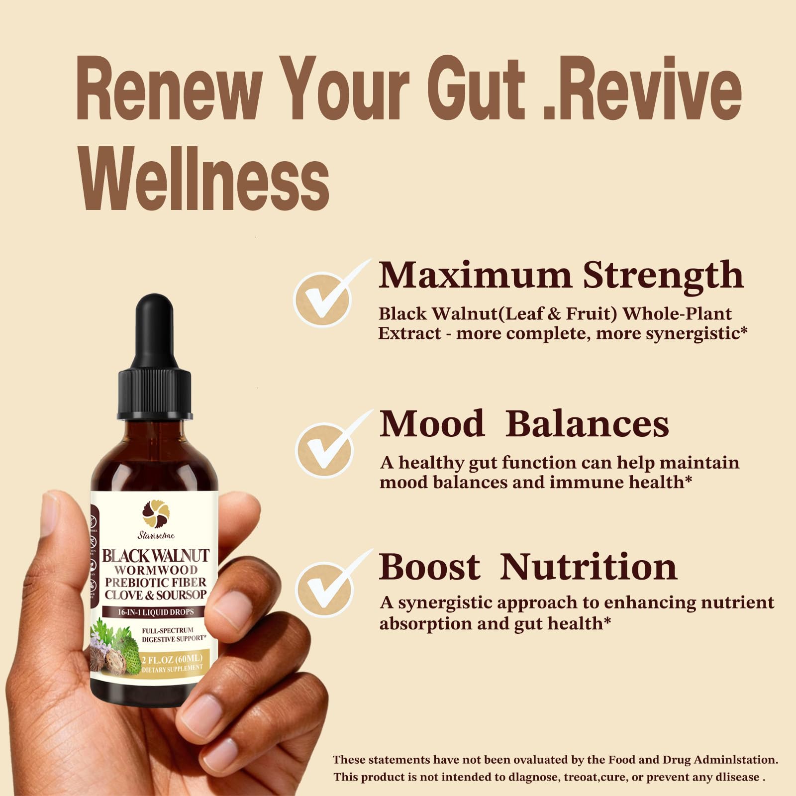 Starisetme 16-in-1 Herbal Supplement packaging