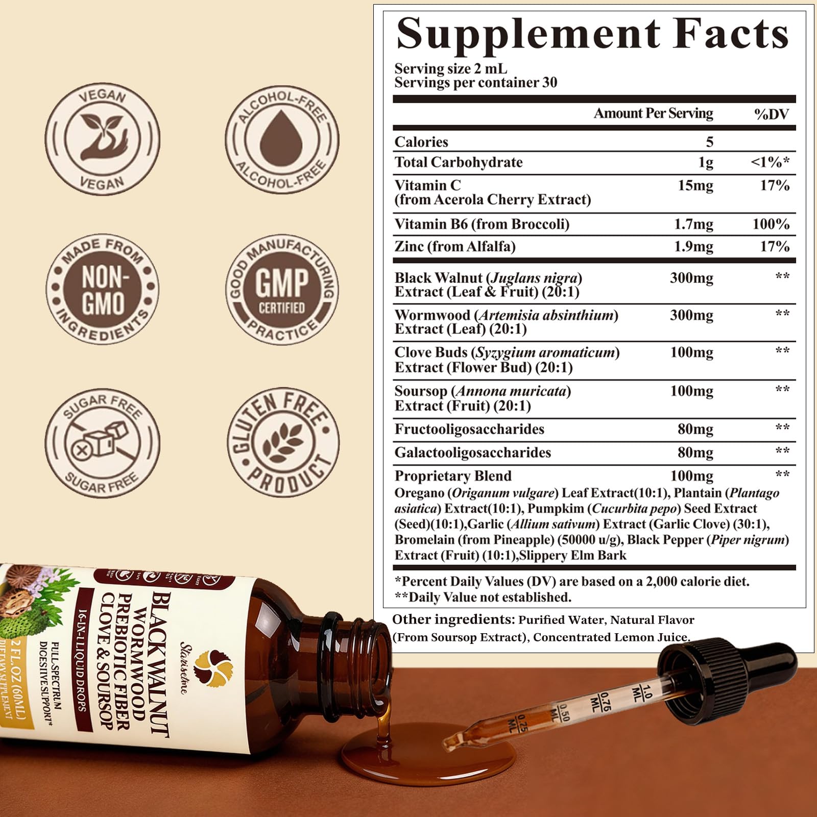 Starisetme 16-in-1 Herbal Supplement with vitamins and minerals