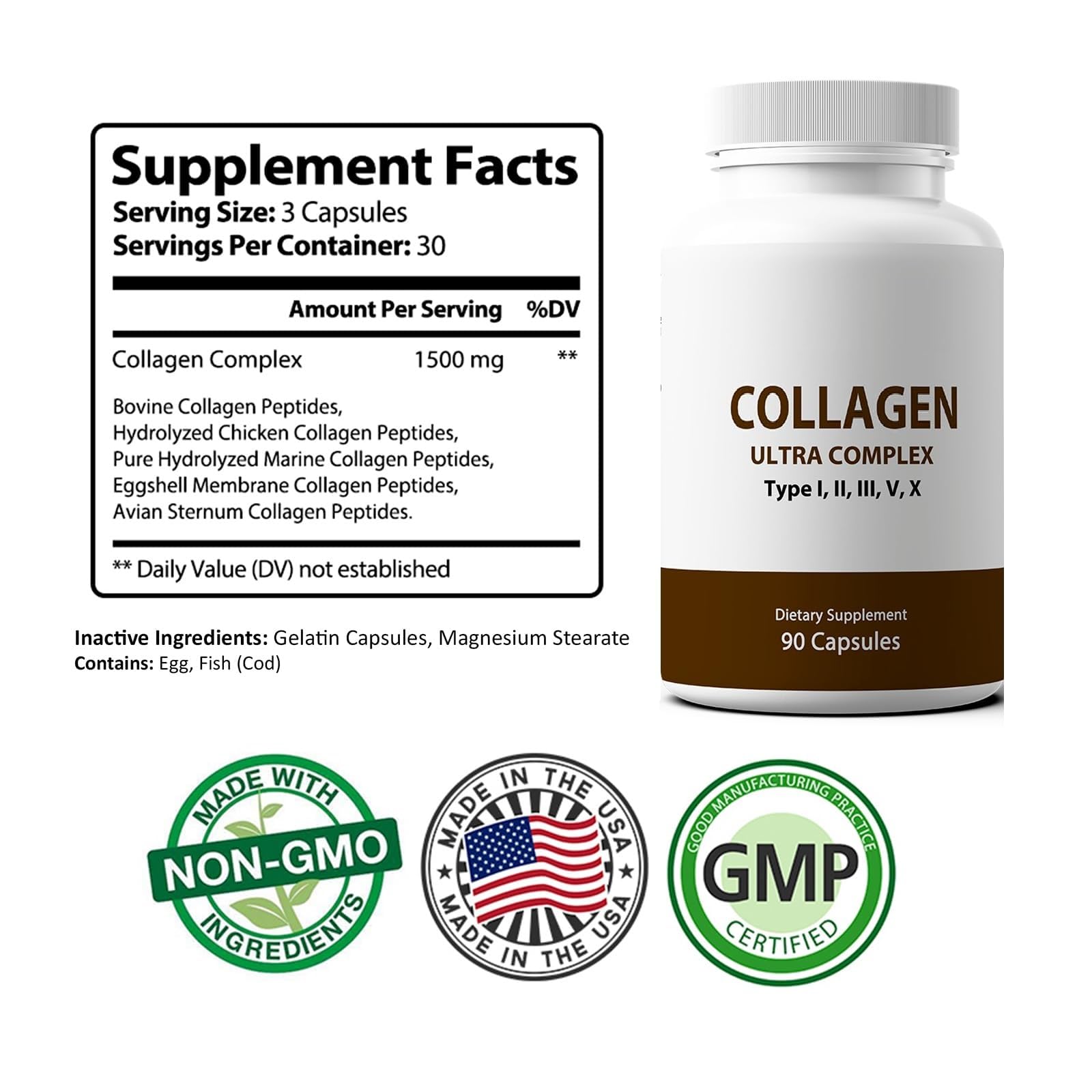 StarPass Labs Collagen Complex packaging with capsules
