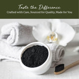 Starwest Botanicals Activated Charcoal Powder 45g in a bowl
