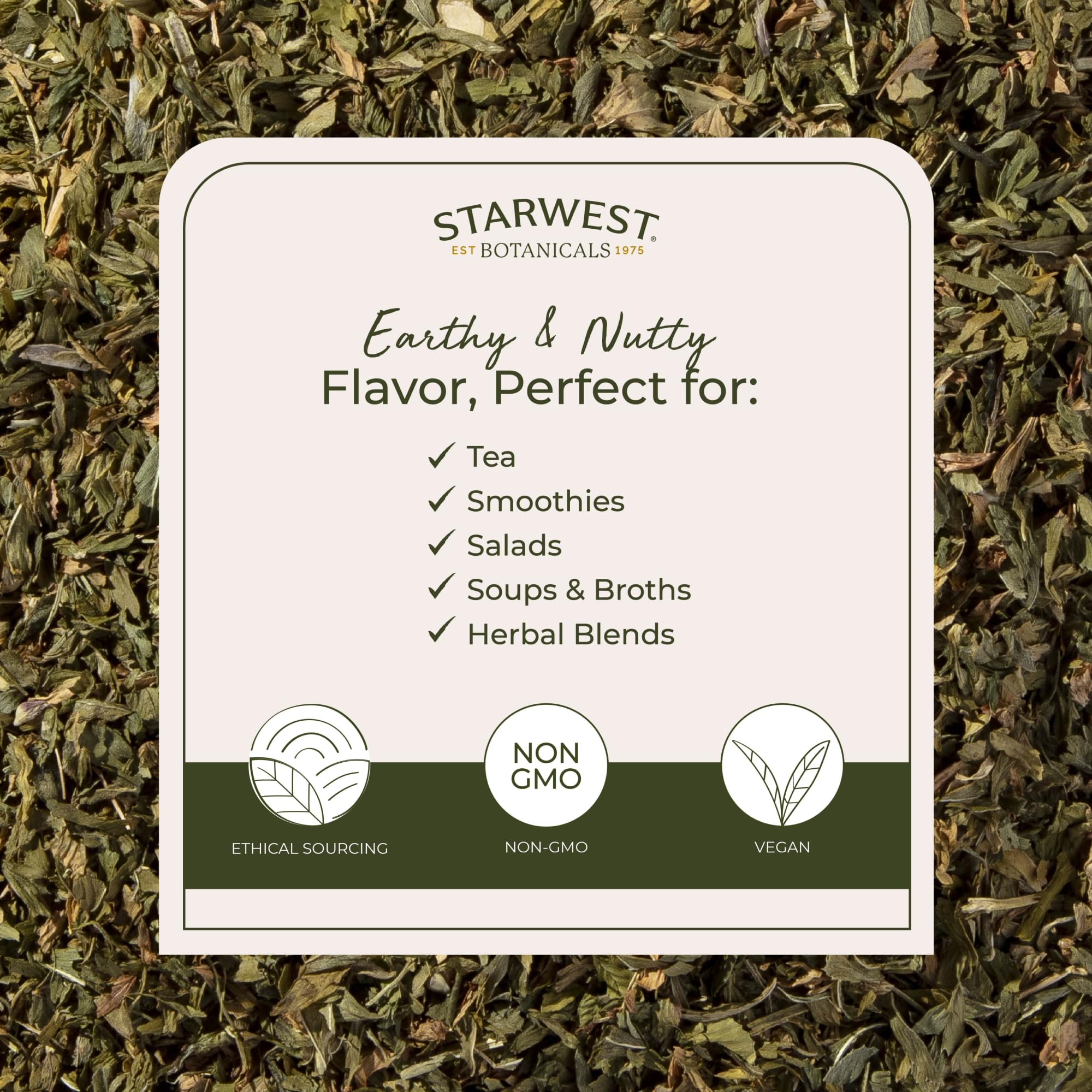 Starwest Botanicals Alfalfa Supplement 83g side view