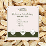 Starwest Botanicals Astragalus Root 132g close-up of dried slices