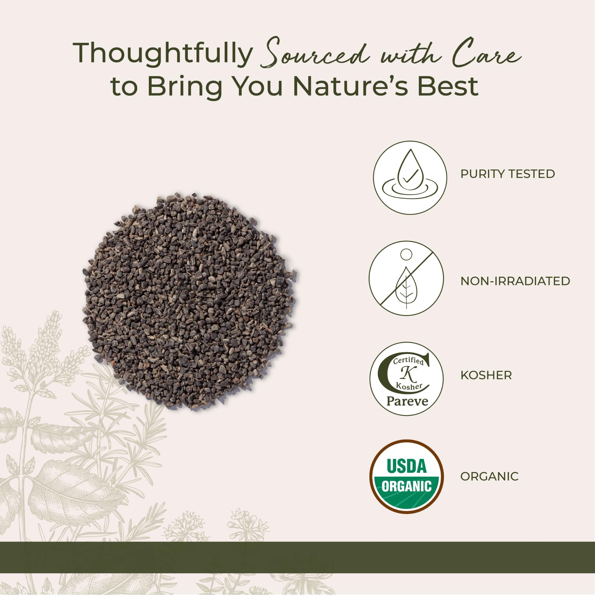 Starwest Botanicals Black Cohosh Root 113g back view