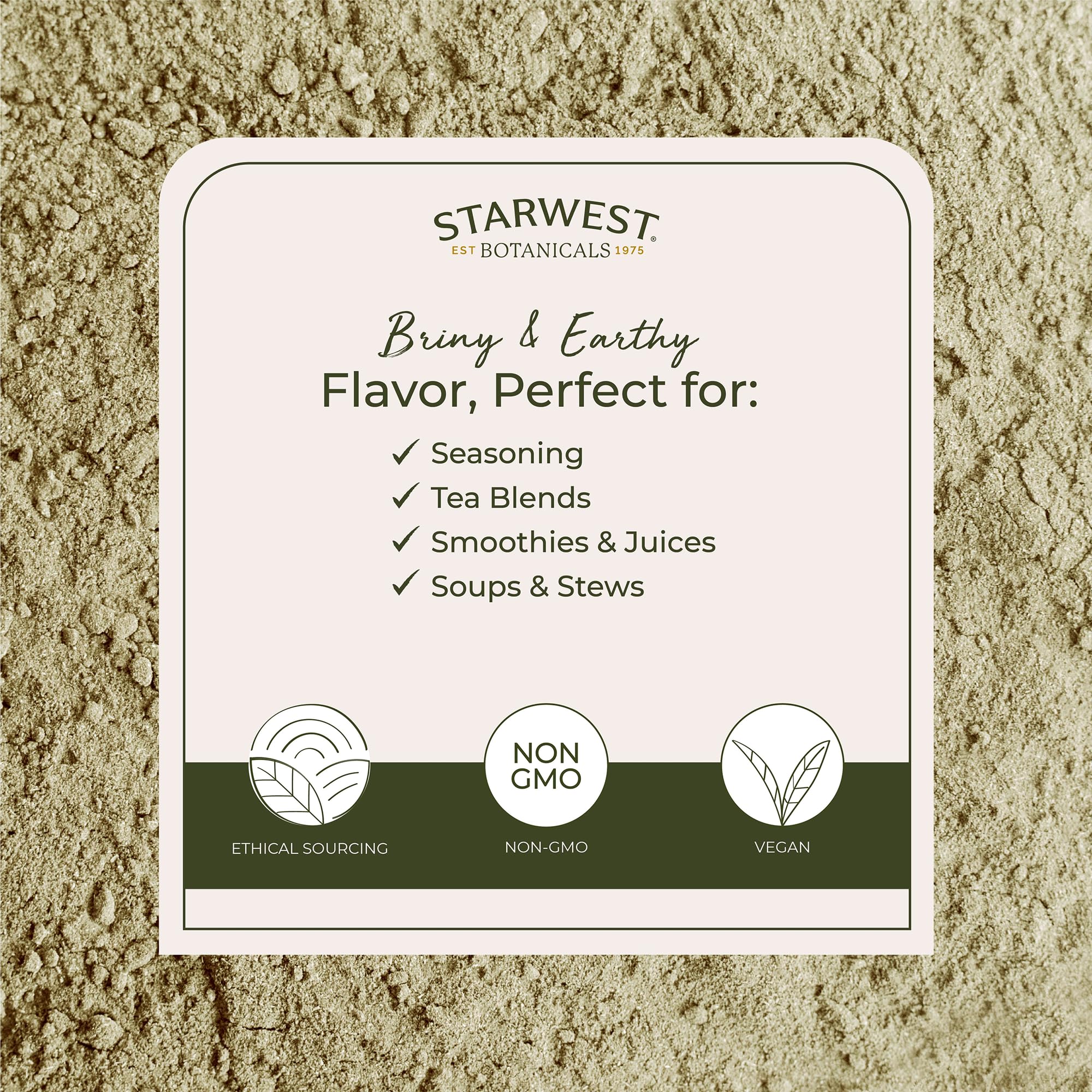 Starwest Botanicals Bladderwrack Powder 454g back view