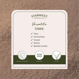 Starwest Botanicals Burdock Root Powder back view