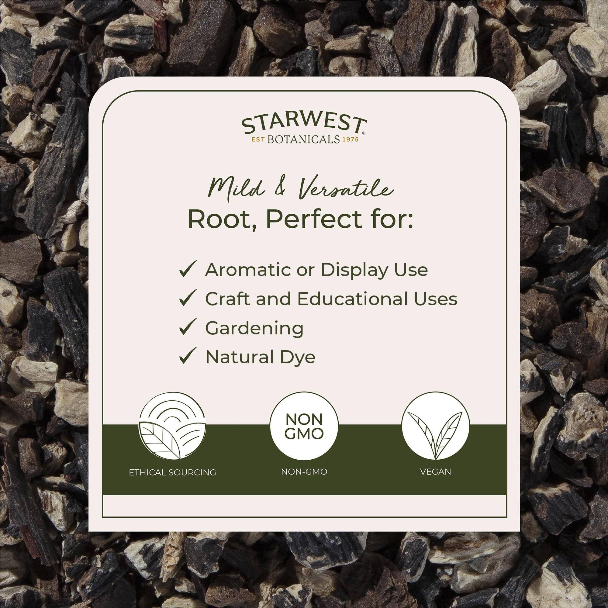 Starwest Botanicals Comfrey Root 454g close-up of product