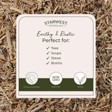 Starwest Botanicals Dried Stinging Nettle Root 454g close-up of product