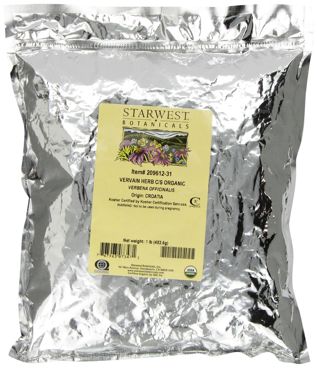 Starwest Botanicals Echinacea 454g resealable polyfoil bag