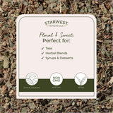 Starwest Botanicals Echinacea 68g package back view