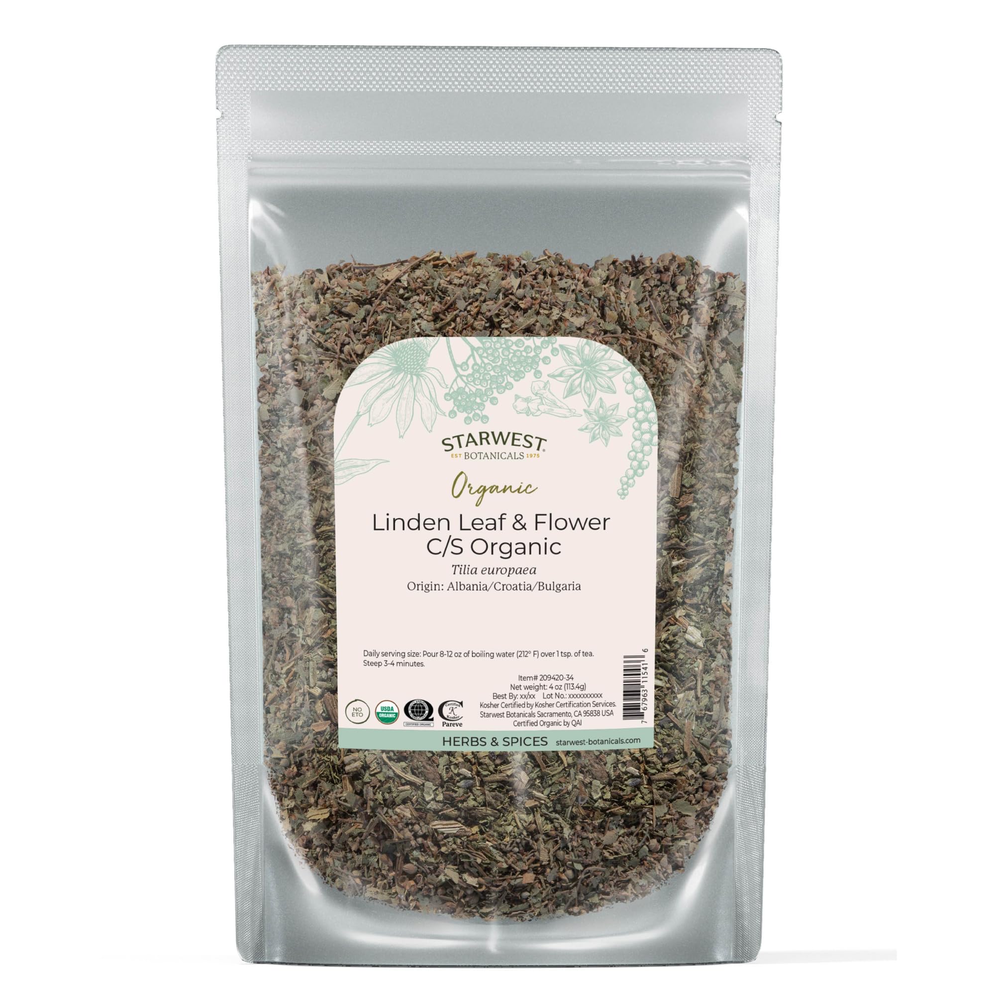 Starwest Botanicals Echinacea 68g package front view