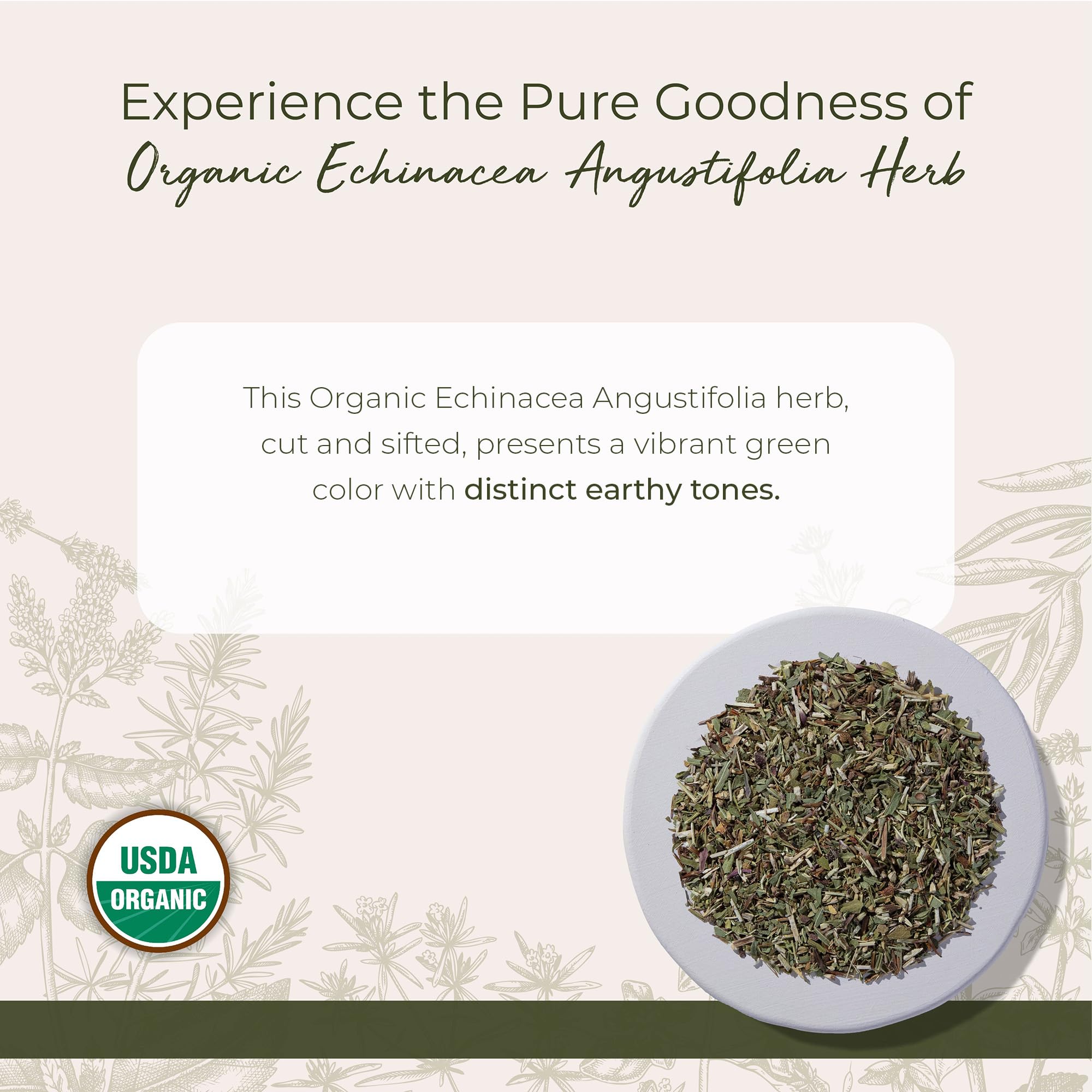 Starwest Botanicals Echinacea Angustifolia packaging details