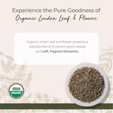 Starwest Botanicals Echinacea linden leaf and flower close-up