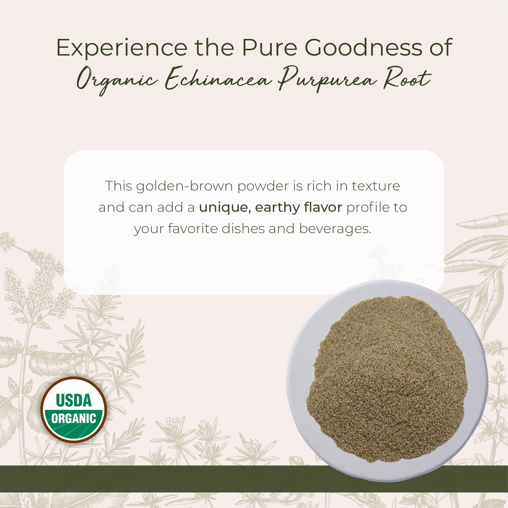 Starwest Botanicals Echinacea Purpurea packaging back view