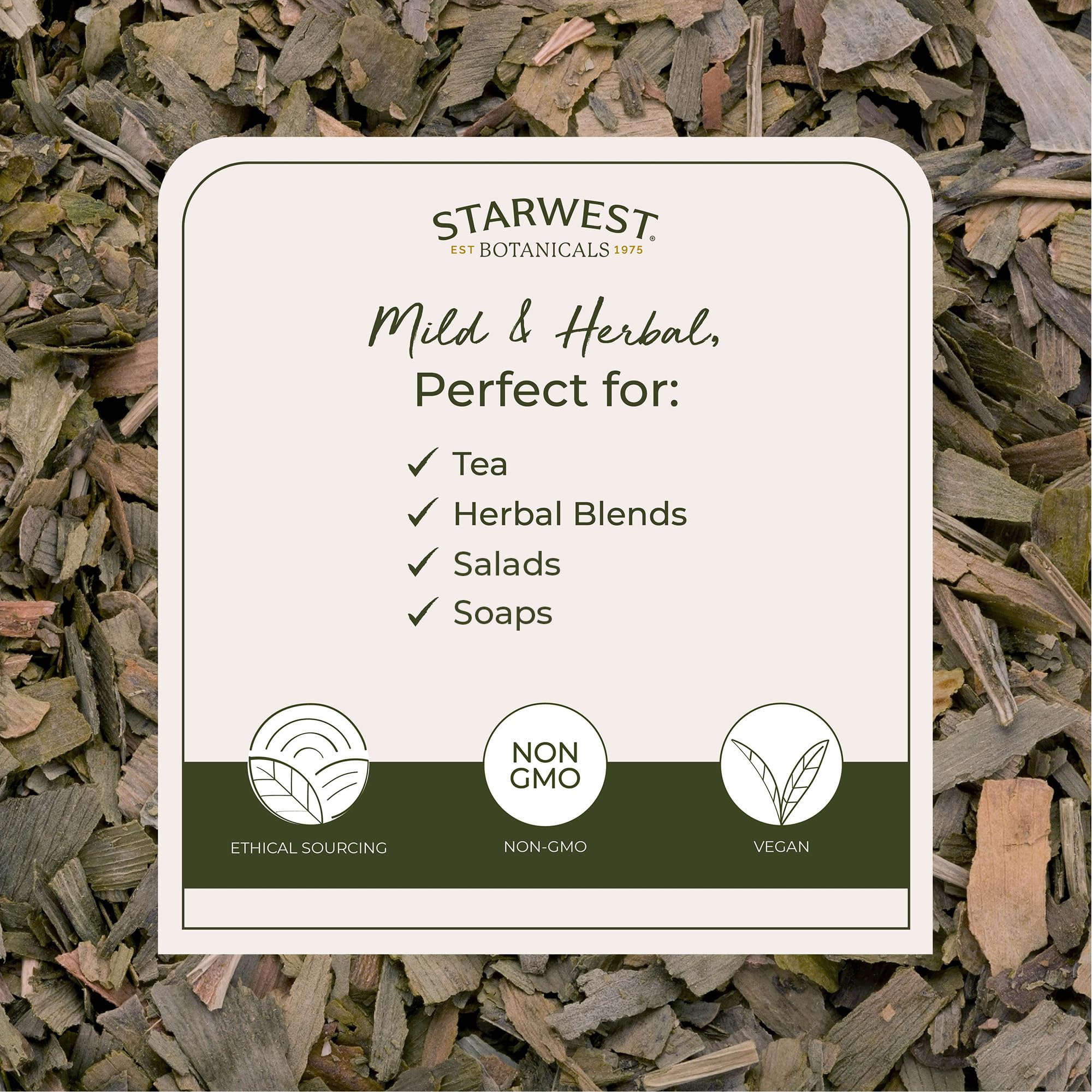Starwest Botanicals Ginkgo Biloba Leaf 100g packaging details