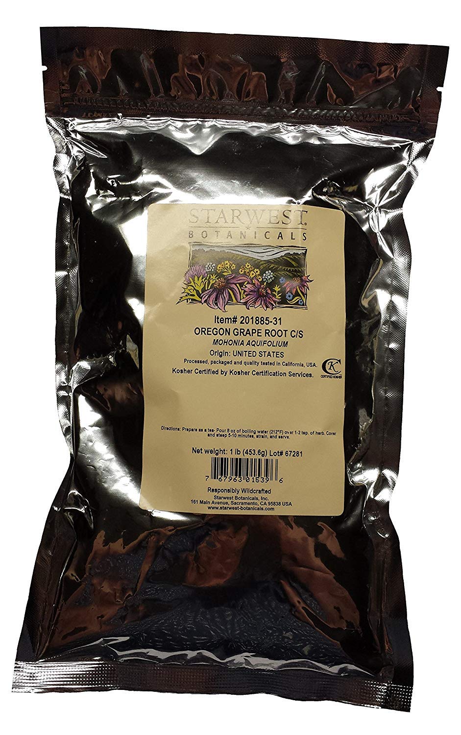 Starwest Botanicals Grape Seed Extract 544g package front view