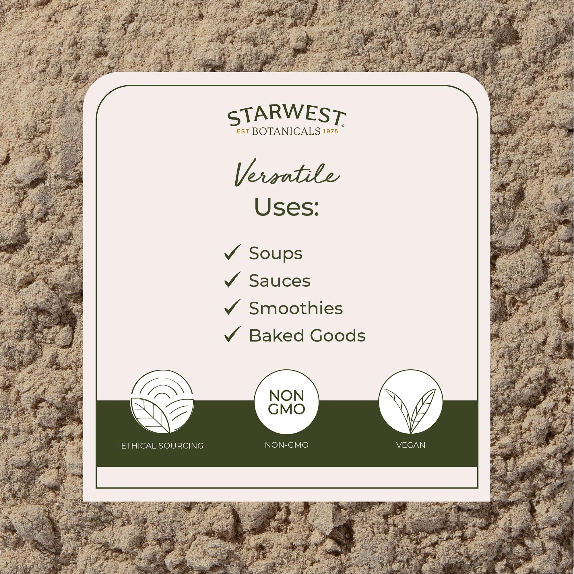Starwest Botanicals Marshmallow Root Powder 454g back view