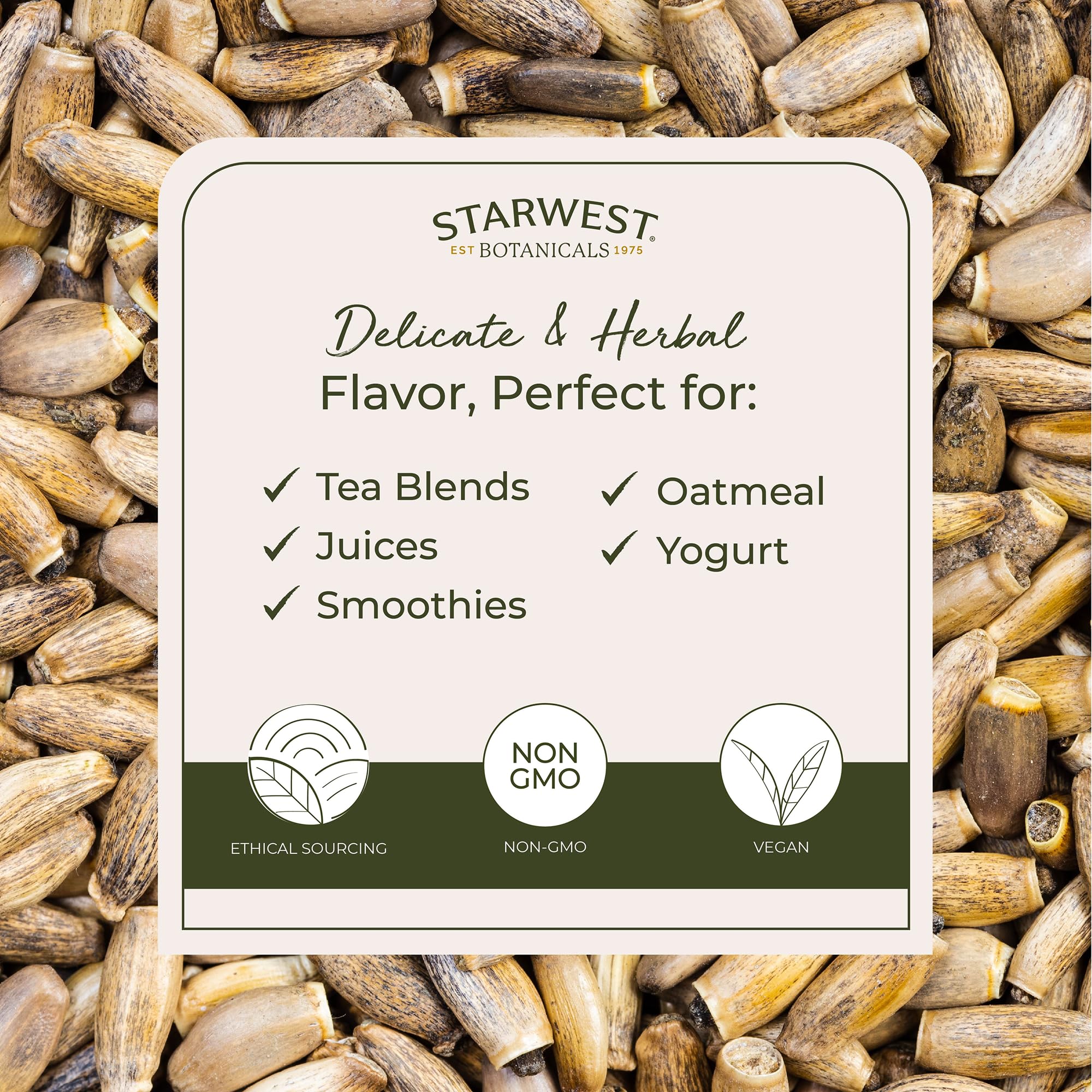 Starwest Botanicals Milk Thistle Seed 431g side view