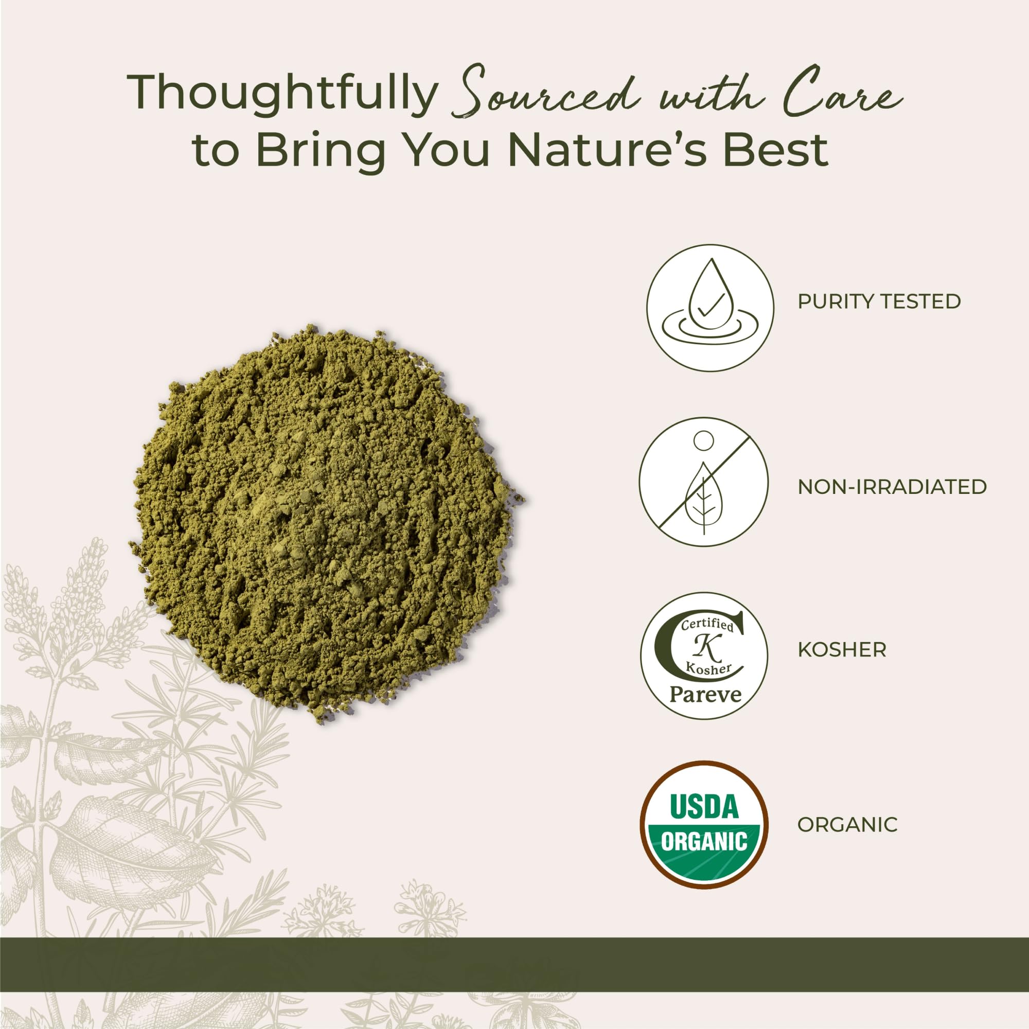 Starwest Botanicals Moringa Leaf Powder 454g packaging details