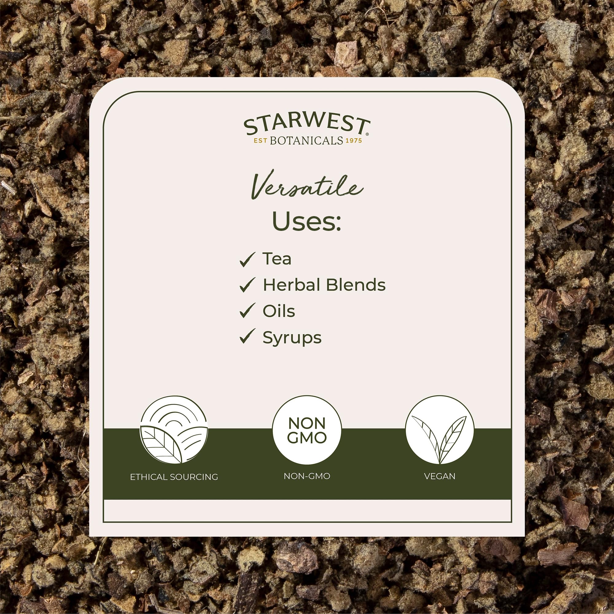 Starwest Botanicals Mullein Leaf dried leaves close-up