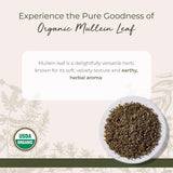 Starwest Botanicals Mullein Leaf packaging side view