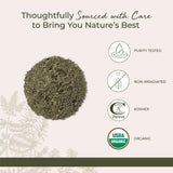 Starwest Botanicals Neem Leaf 472g in a bowl with fresh herbs