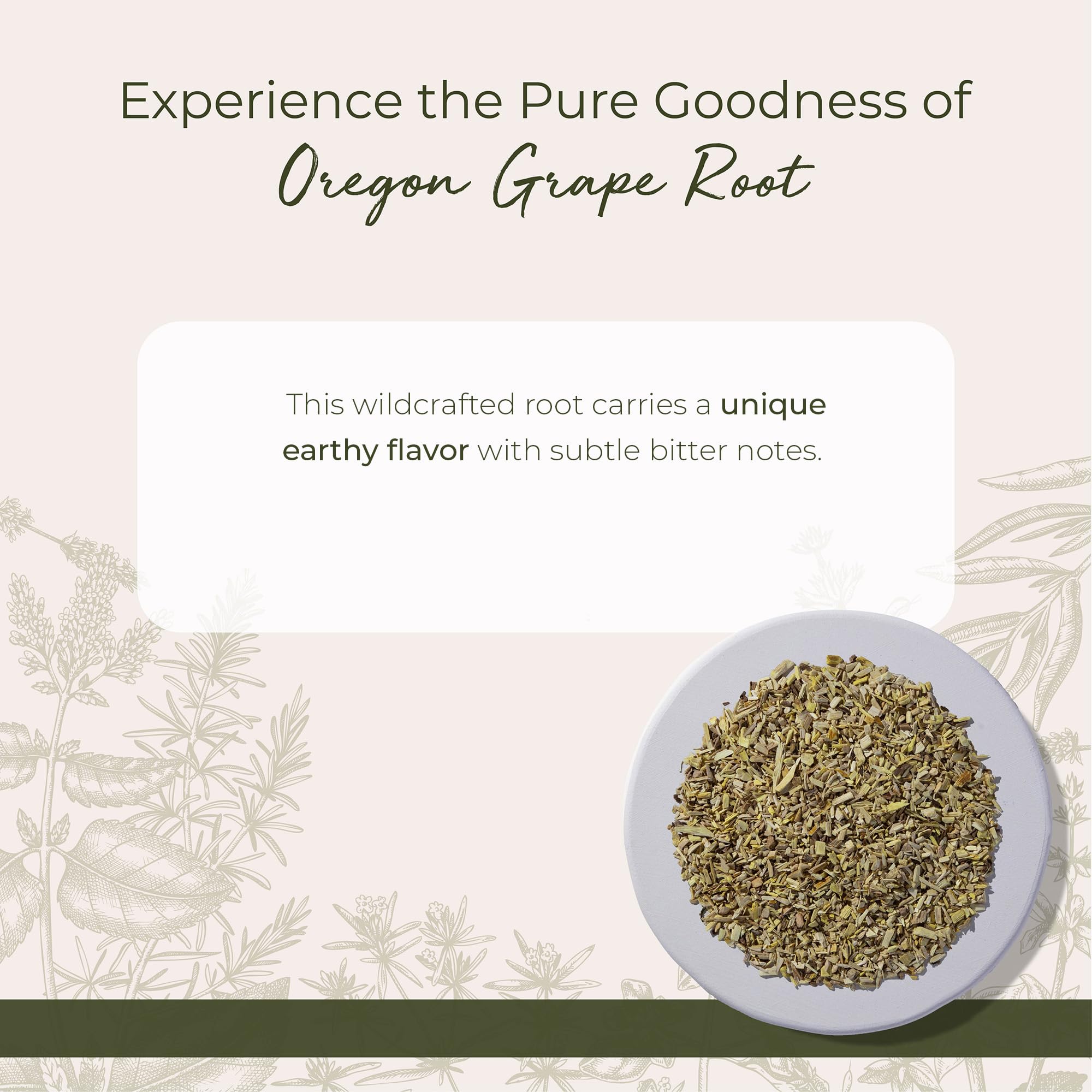 Starwest Botanicals Oregon Grape Root packaging details