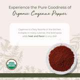 Starwest Botanicals Organic Cayenne Pepper Powder 35K HU packaging