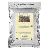 Starwest Botanicals Organic Dandelion Root Raw Powder back view packaging with ingredient details