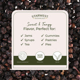 Starwest Botanicals Organic Elderberry dried fruit close-up