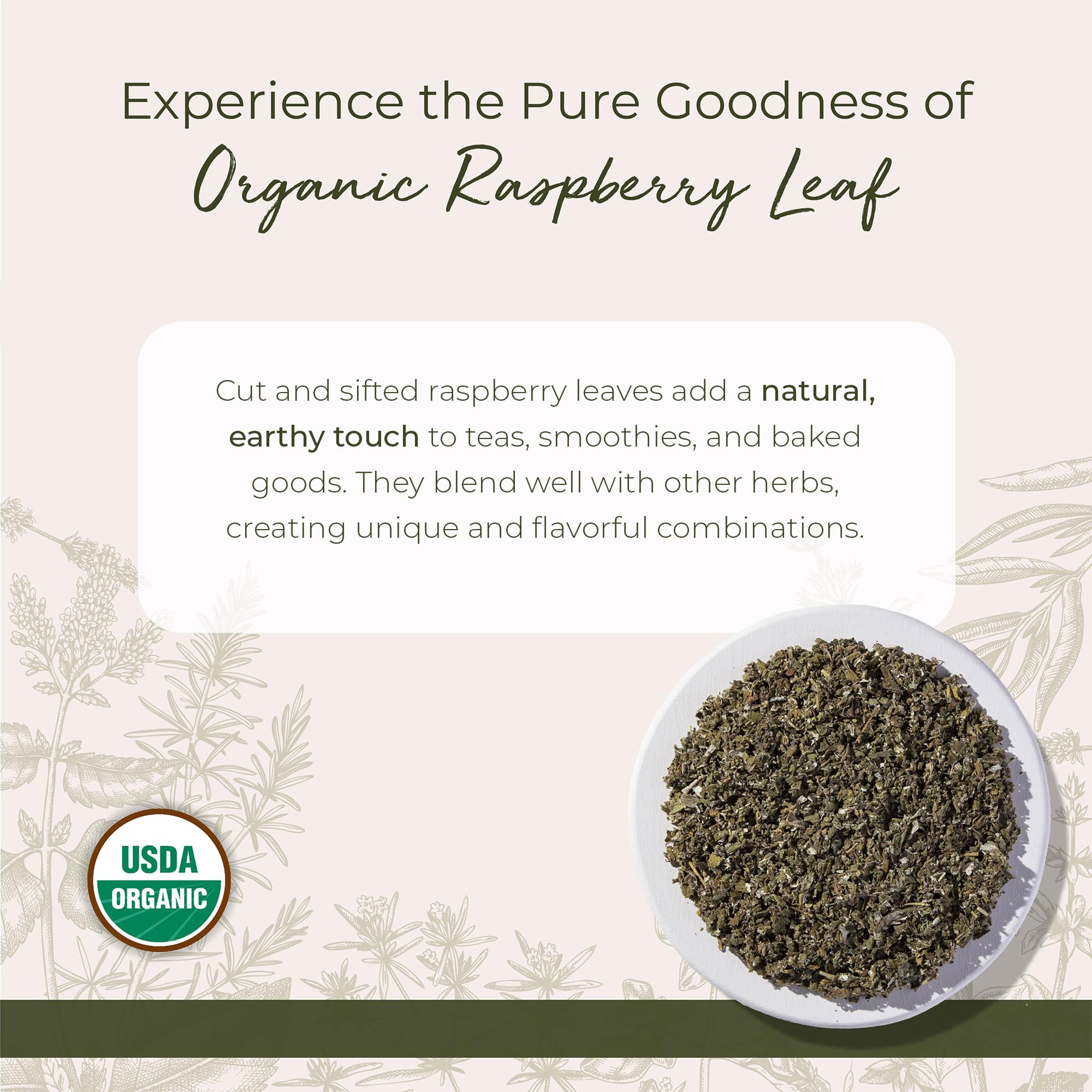 Starwest Botanicals Organic Red Raspberry Leaf Tea packaging