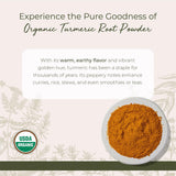 Starwest Botanicals Organic Turmeric Root Powder 454g back view