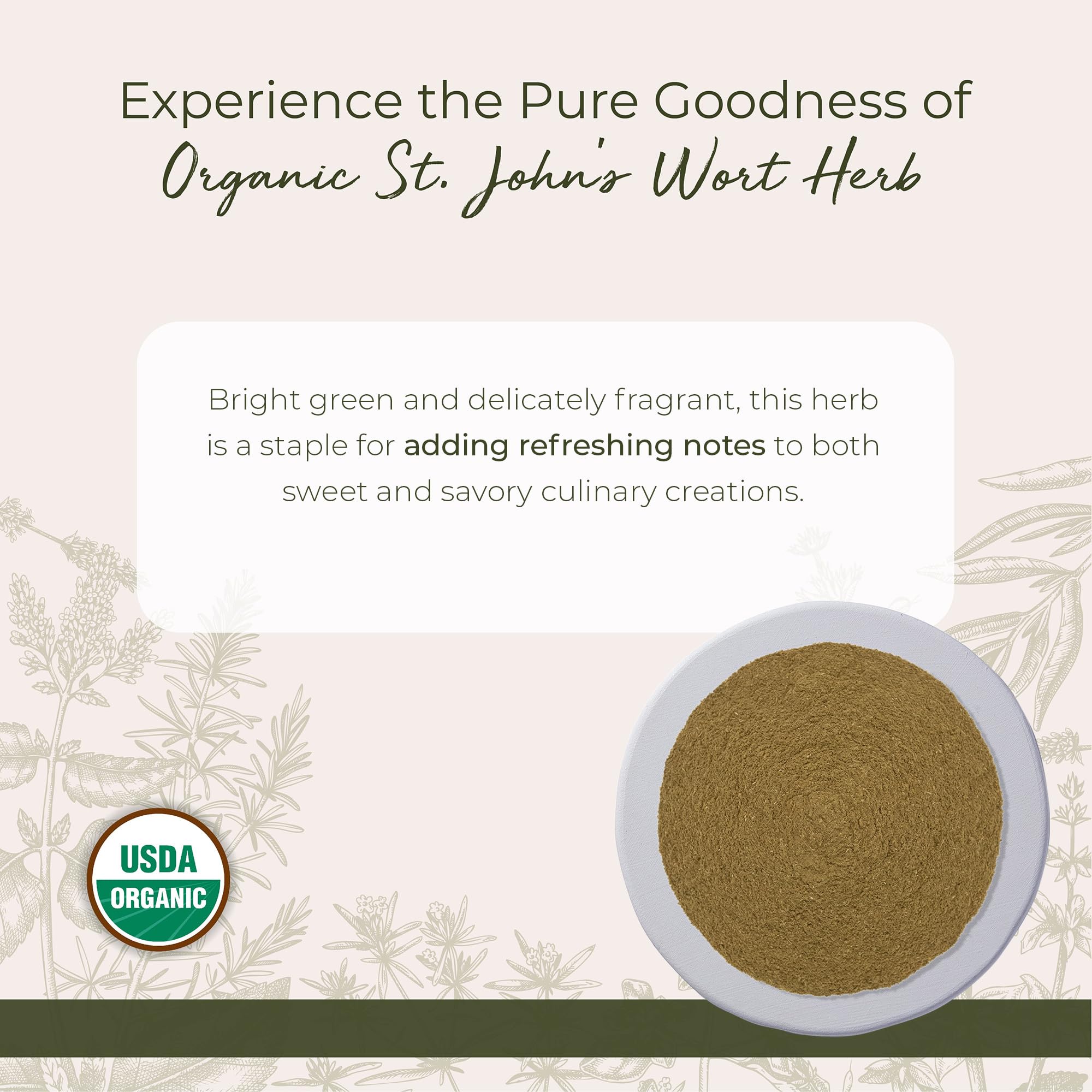 Starwest Botanicals St. John's Wort packaging details