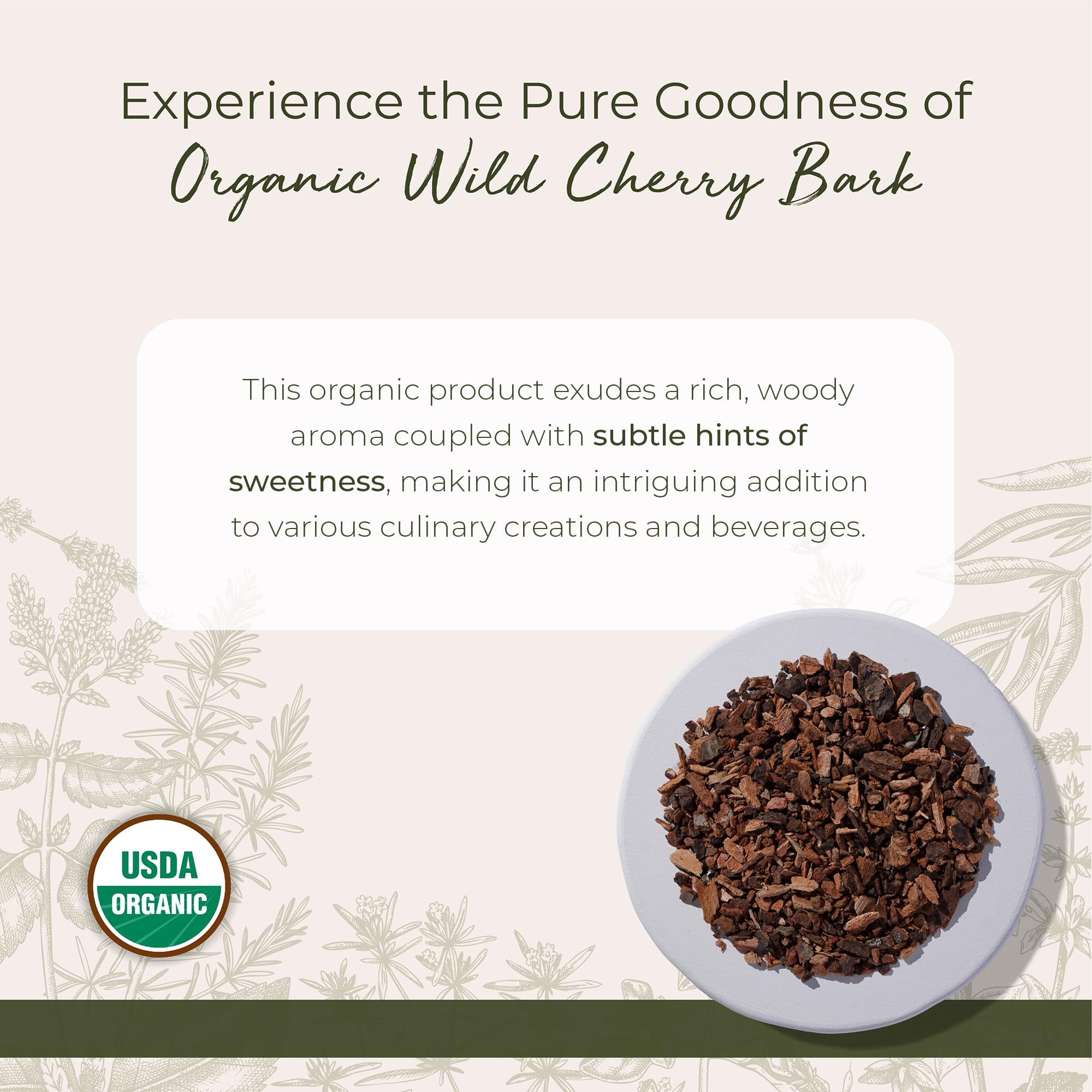 Starwest Botanicals Wild Cherry Bark 113g back view