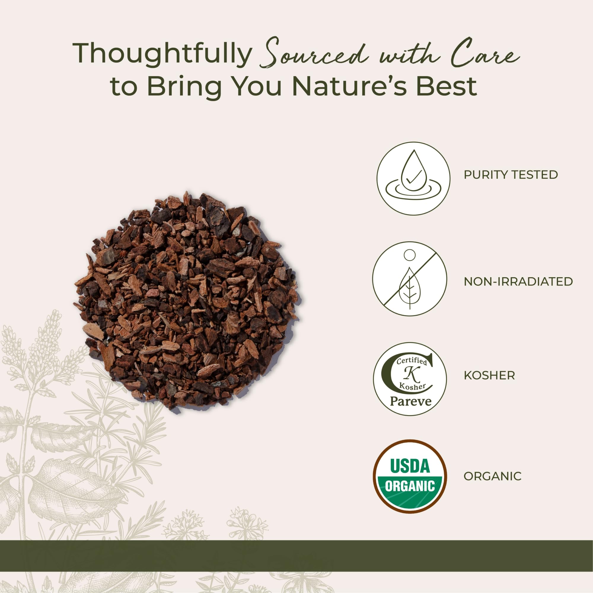 Starwest Botanicals Wild Cherry Bark 113g close-up of product