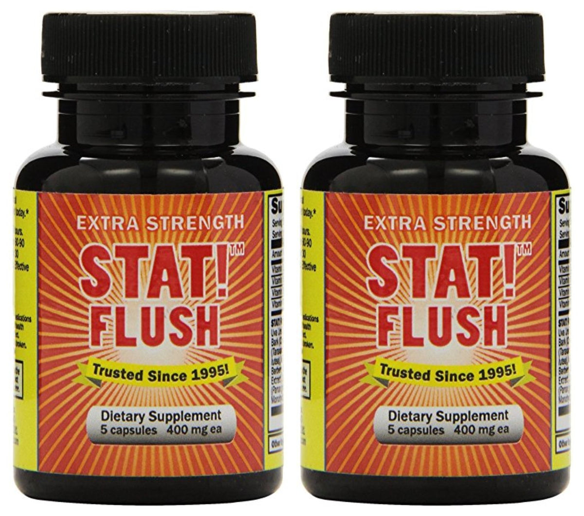 Stat Flush 5 Capsules pack of 2 front view