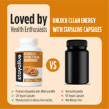 STAY ALIVE Boswellia Serrata Capsules open bottle with capsules