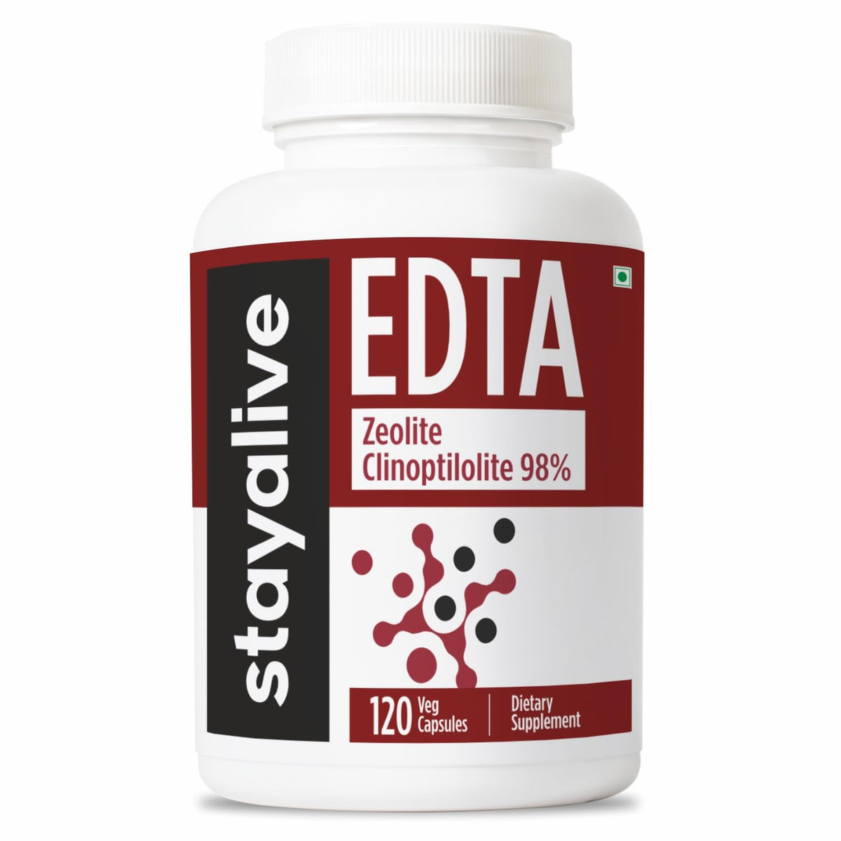 STAY ALIVE EDTA Capsules 120 count bottle front view