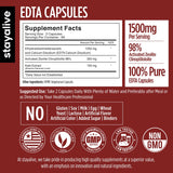 STAY ALIVE EDTA Capsules side view showing ingredients