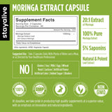 STAY ALIVE Moringa Oleifera Capsules side view