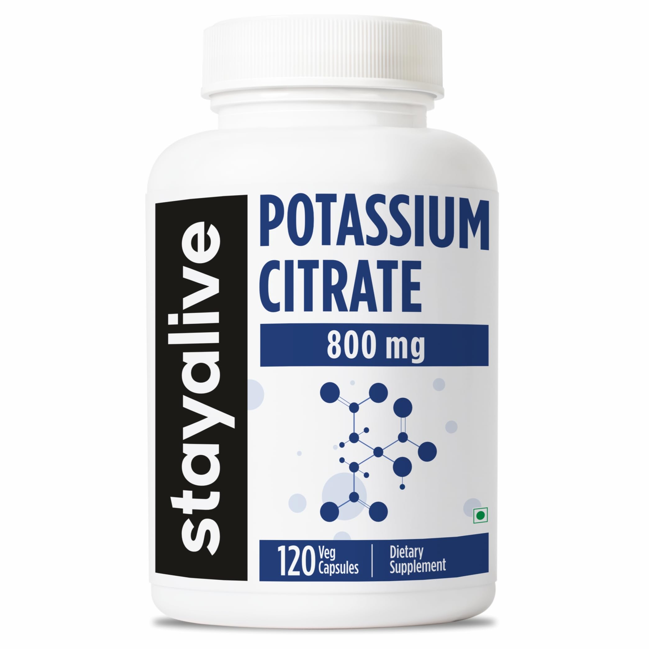 STAY ALIVE Potassium Citrate Supplement 800mg bottle front view