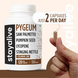 STAY ALIVE Pygeum Africanum Supplement packaging details