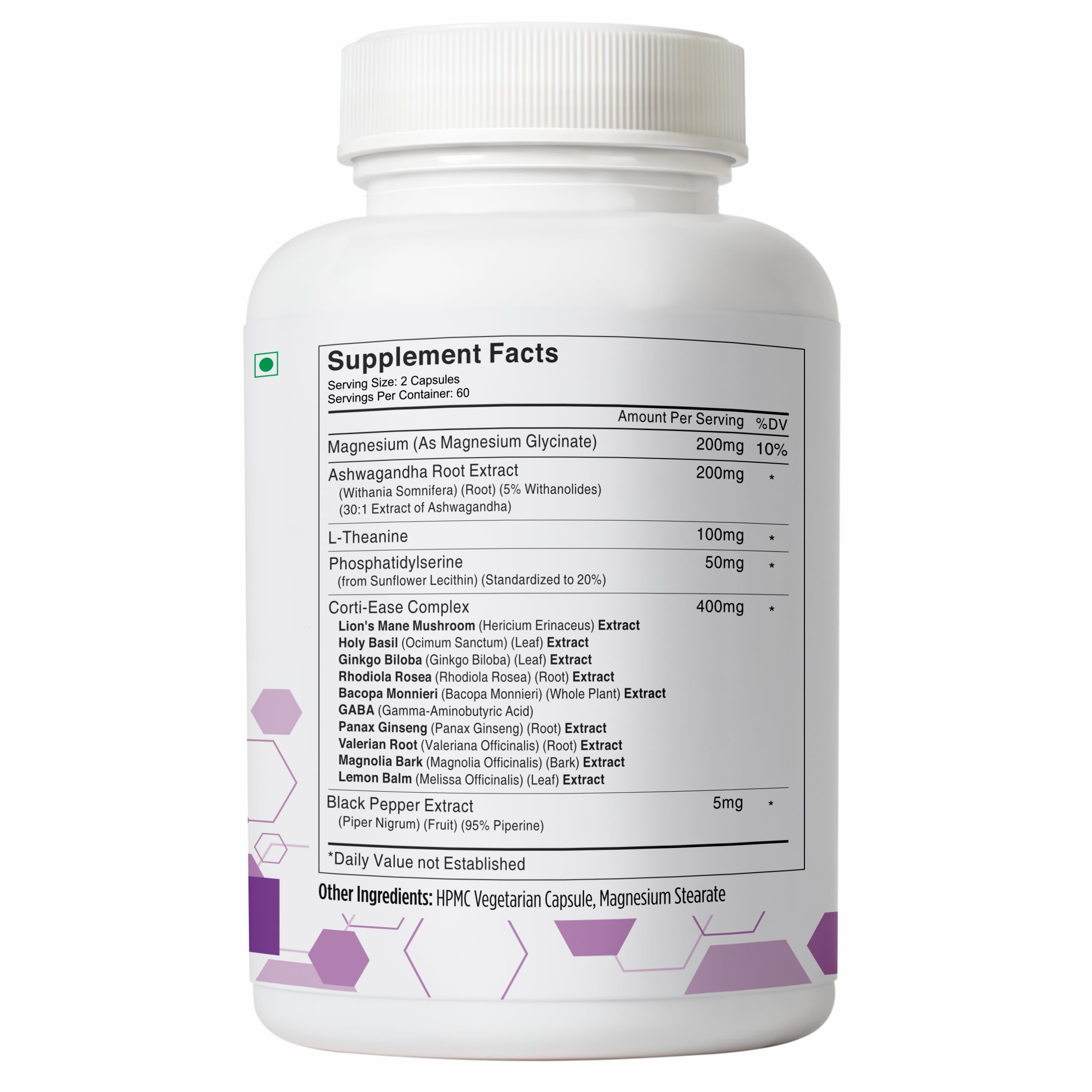 STAYALIVE Cortisol Manager Supplement bottle on a table