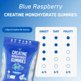SteelFit Creatine Monohydrate Gummies Blue Raspberry close-up