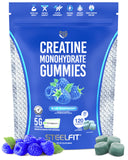 SteelFit Creatine Monohydrate Gummies Blue Raspberry front view