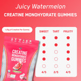 SteelFit Creatine Monohydrate Gummies displayed with ingredients
