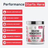 SteelFit Creatine Monohydrate Watermelon 170g back view
