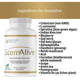 StemAlive Stem Cell Nutrition Supplement with a measuring spoon