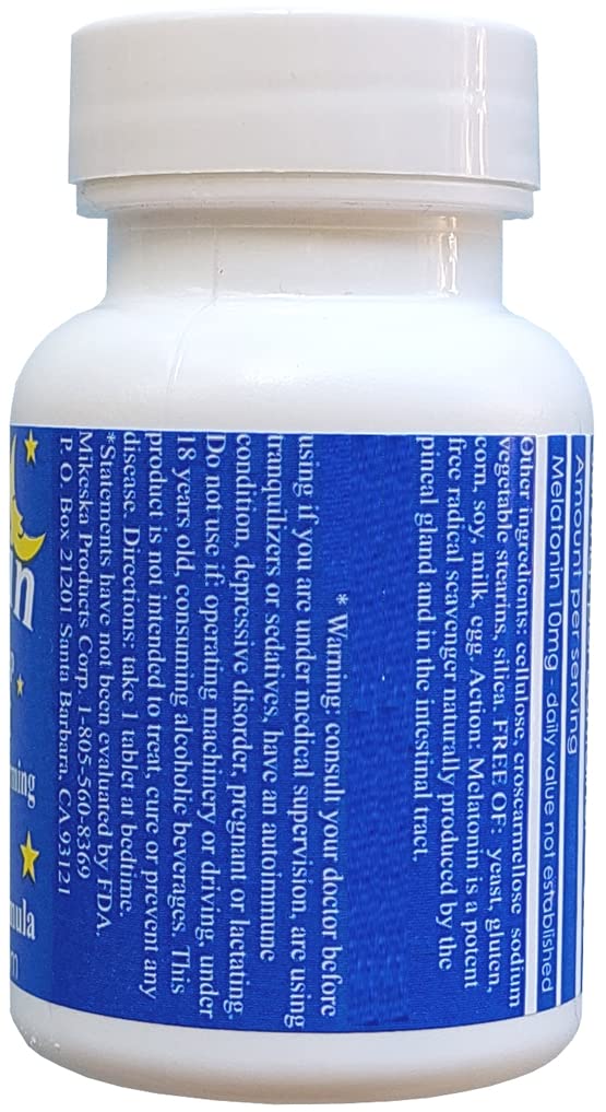 SterlingHealth Melatonin 10mg tablets packaging