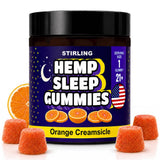 STIRLING Hemp Sleep Gummies front view with packaging